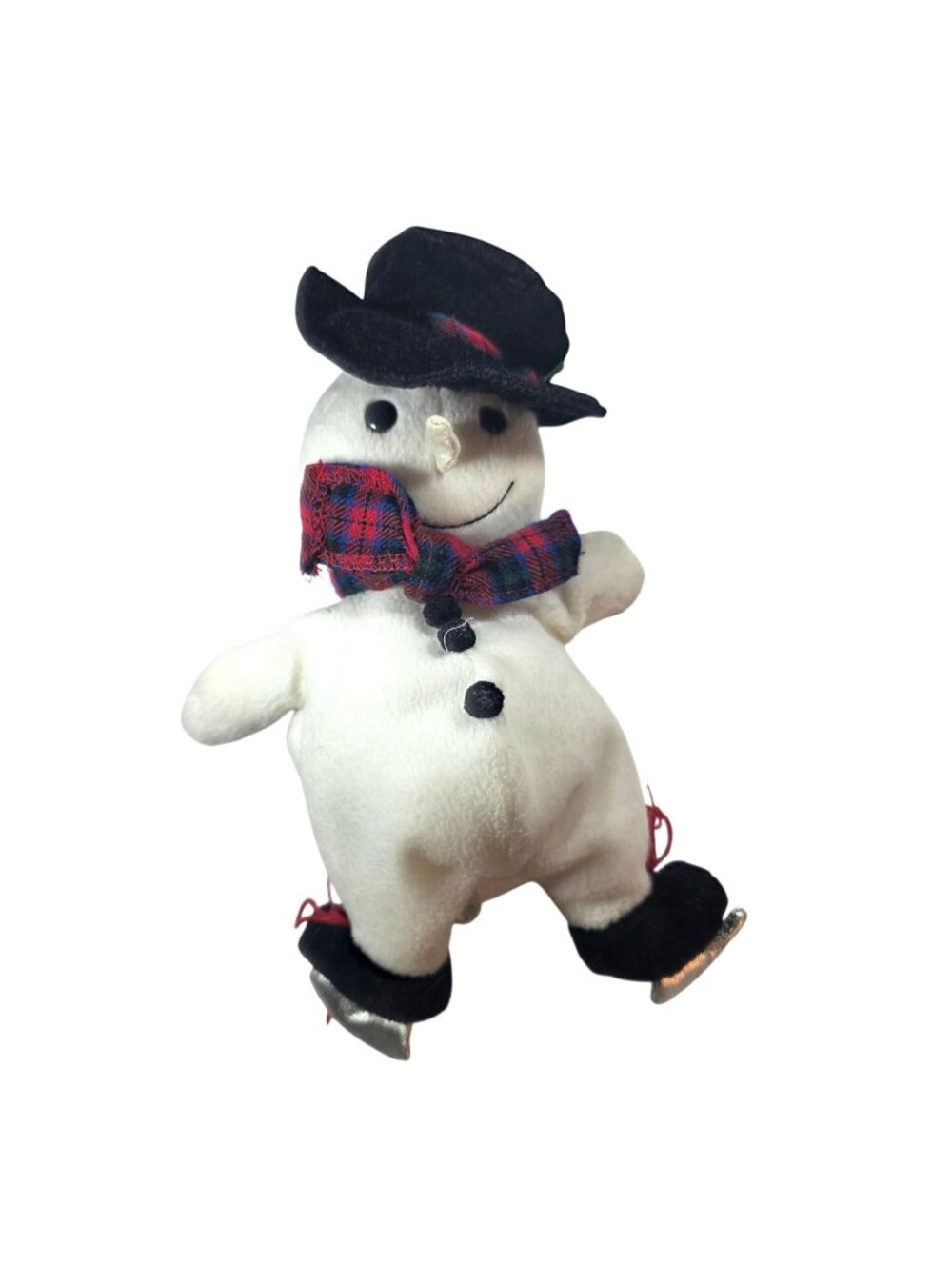 Snowden 1996 Commonwealth Snowman Plush Ice Skates Tartan Scarf Target Christmas